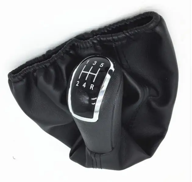 12345R leather 5 Шестерни 6 Скорость автомобильная ручка переключения передач для Mercedes-Benz C-Class W202 W208 e-класс W210 W203 S203 W245 W169 2004-2012 W168 1997-2004 - Название цвета: 12345R leather