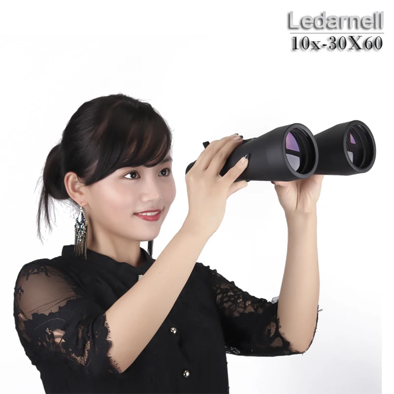 Бинокль Ledarnell 10 30X60 объектив высокой мощности HD телескоп с регулируемым зумом и