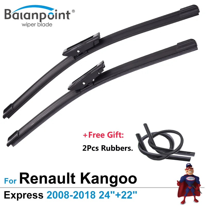 Щетки стеклоочистителя 2 шт. и аксессуары для Renault Kangoo Express 2008-2018 24 дюйма + 22