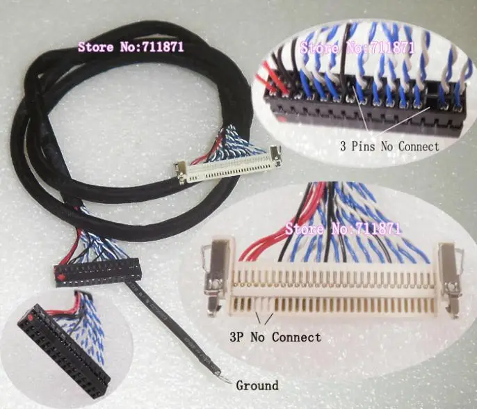 800 мм 30 контактный ЖК экран со светодиодной подсветкой кабель для экрана LDVS 30P S8 LVDS