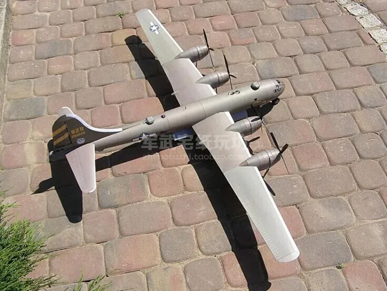 Масштаб 1:47 Американский B29 Супер Воздушный форт бомбардировщик самолета мод 3D