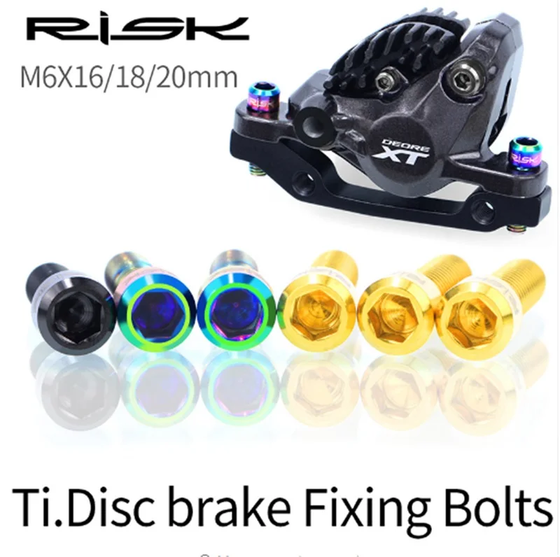 4 шт. болты для дискового тормоза из титанового сплава|Велосипедный тормоз| |