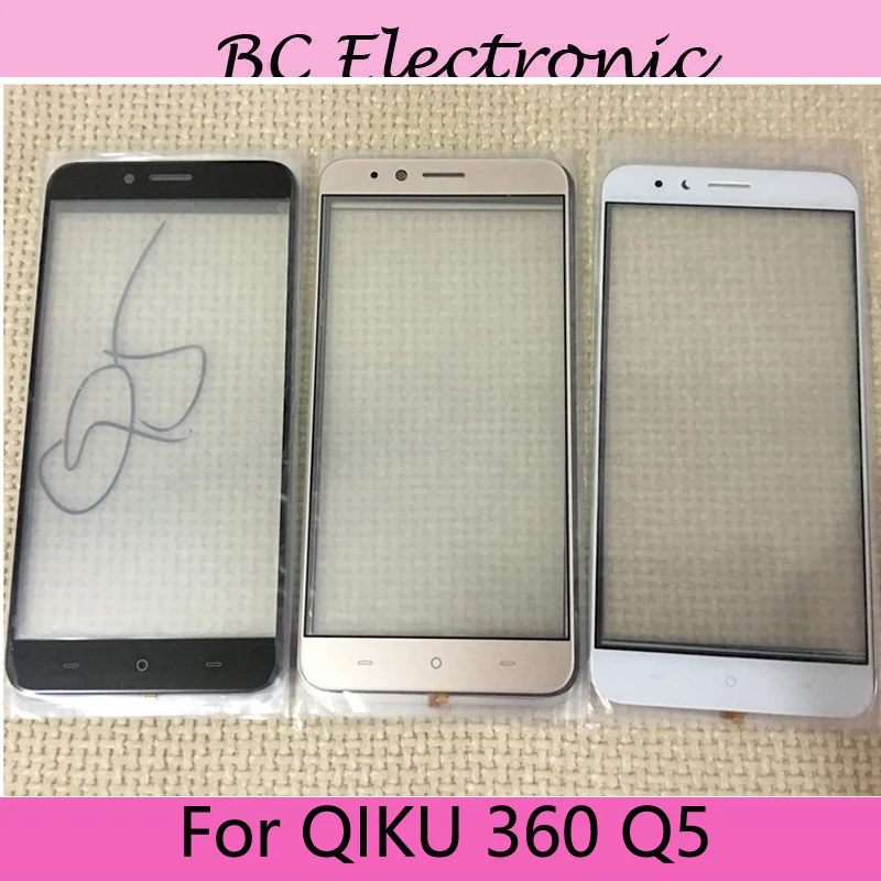 

1PCS 5.5 inch For QIKU 360 Q5 Q 5 Front Outer Glass Lens Repair Touch Screen Outer Glass without Flex cable