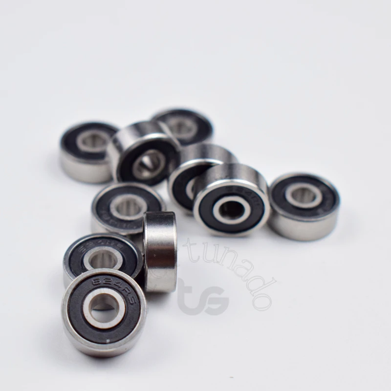 624RS 4*13*5 (мм) 10 шт. ABEC 5 подшипник резиновое запечатанное Миниатюрный Мини Подшипник