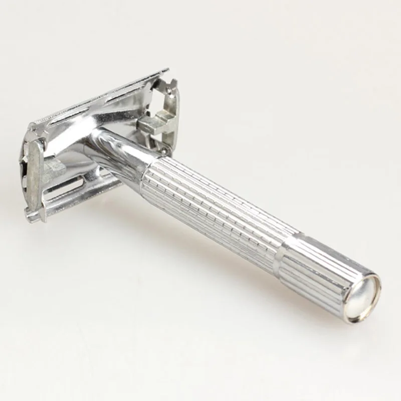 Традиционный стиль ручная Мужская Безопасная бритва с двойным лезвием