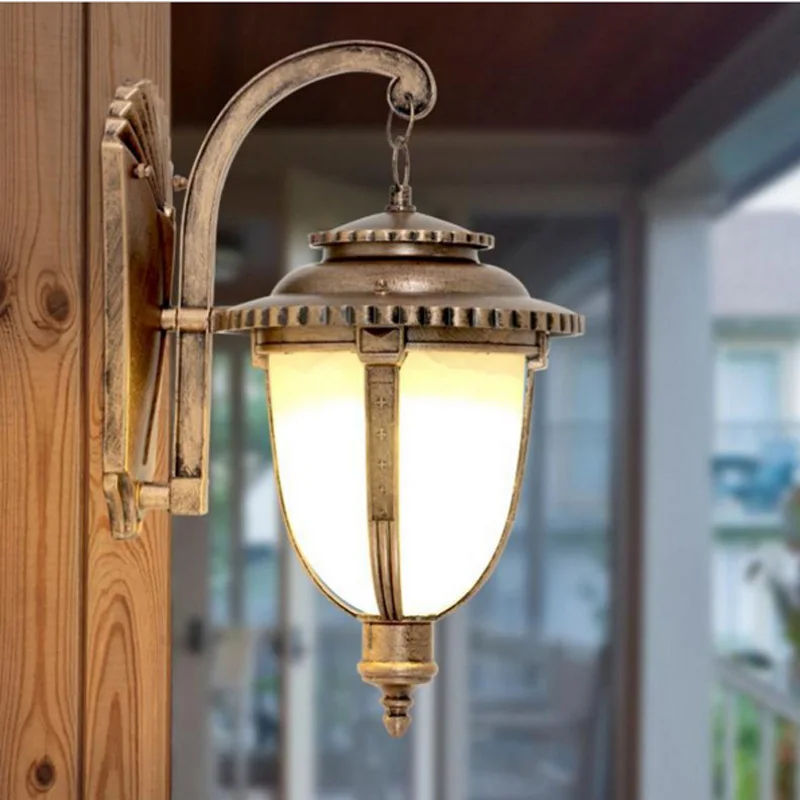декоративные садовые фонари Бронзовые Бра китайские светодиодные светильники