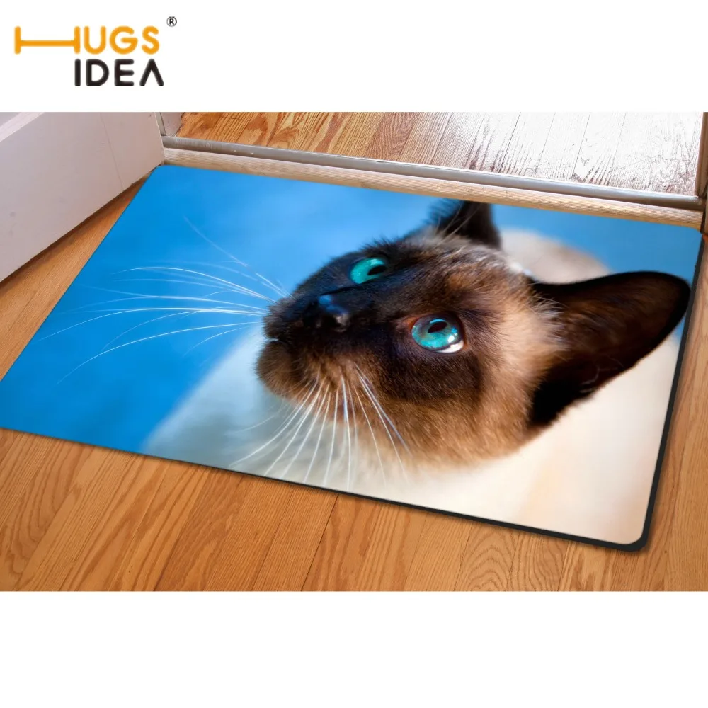 Ковер HUGSIDEA Kawaii с изображением животных и кошек коврики для гостиной ванной