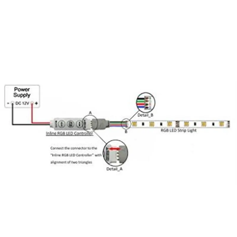 10 шт./Лот Мини RGB светодиодный контроллер 12 В постоянного тока 6 А 3 канальный для SMD