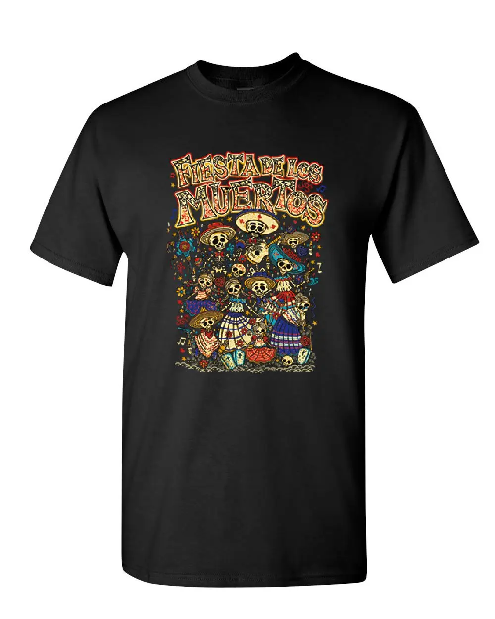 Fiesta De Los Muertos футболка милая День мертвых Calaveras Мужская с рисунком мужская унисекс