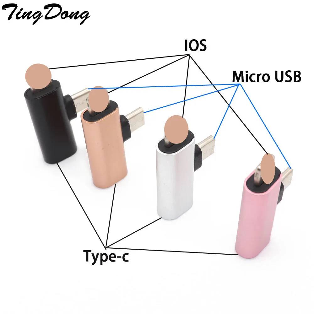 USB C женский для IOS+ micro usb Мужской адаптер для IPhone X XR XS Max 8 7 6 type-c до 8pin зарядный кабель для синхронизации зарядного устройства конвертер