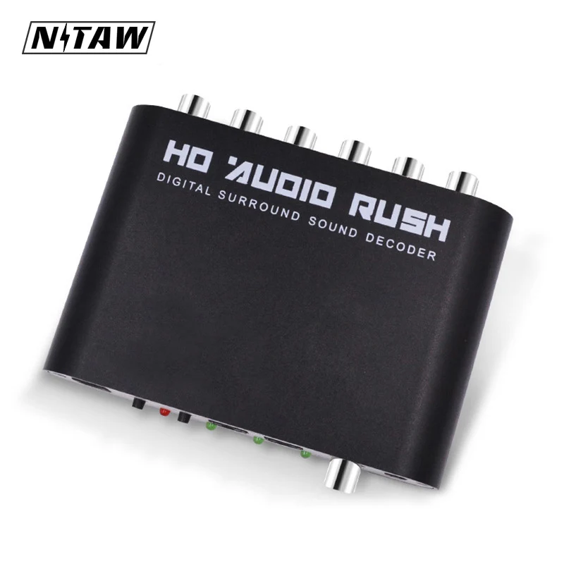 DTS AC3 5 1 CH SPDIF коаксиальный цифровой аудио DTS/AC-3 до аналоговый декодер