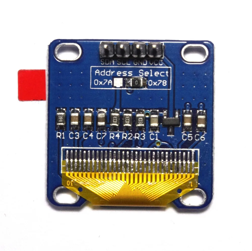 Внутренние экрана 0.96 дюймов I2C IIC OLED модуль Синий 12864/3.3 В-5 В для Arduino 51 MSP420 STIM32 SCR