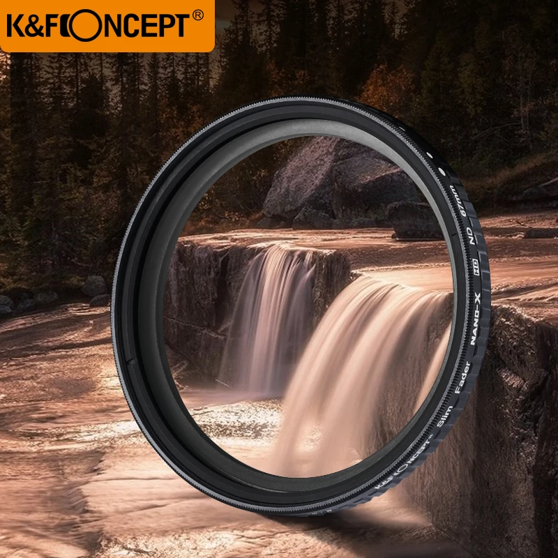 K& F CONCEPT 37/49/52/58/62/67/72/77/82 мм Fader ND фильтр нейтрально-серый Регулируемый Фильтр ND2 для ND32 для Камера объектив с увеличением без "X" пятно
