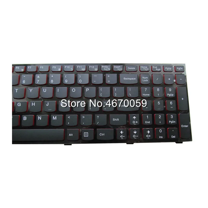 Новый красный US клавиатура для lenovo Y500 Y500NT Y510P Y500N серийные ноутбуки Подсветка