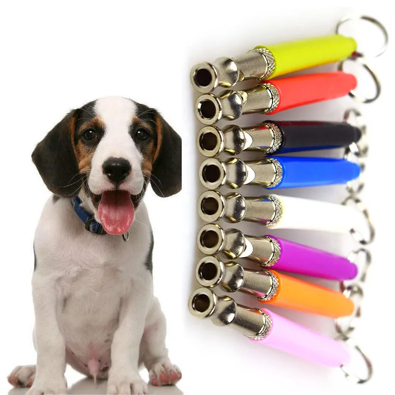 Собака Свисток Брелок ультразвуковой Supersonic Sound шаг Silent Pet Puppy команда обучение для