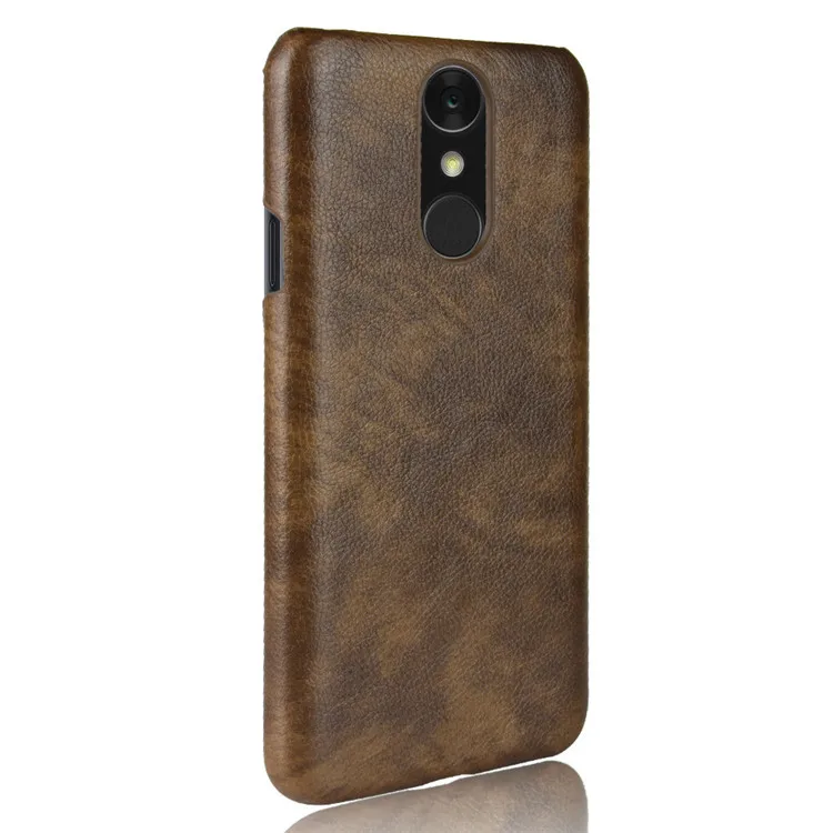 Роскошный кожаный чехол для LG Q7 + Plus 5 '' жесткий матовый Q 7 из ПУ кожи бампер Fundas