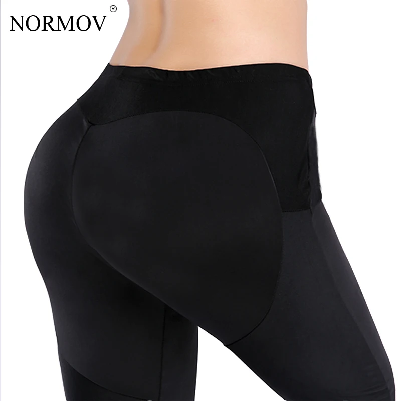 NORMOV S XL Сексуальная Push Up Черный Леггинсы Женщины Тренировки Сетка Лоскутное Femme