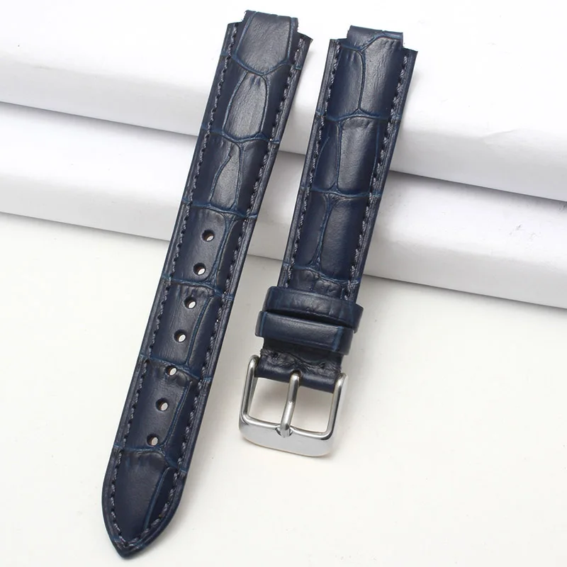 15 Bullet кожаный ремешок для часов из телячьей кожи для Casio Sheen-3034 Дамский цветной браслет 16X10 мм Черный Коричневый Белый Красный - Цвет ремешка: 15
