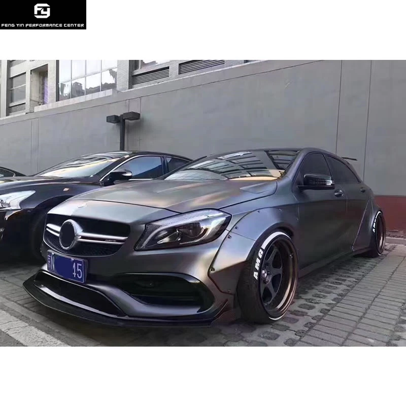 W176 200 A260 A45 Широкий комплект кузова автомобиля колеса брови для Mercedes Benz W176 A250 A180 A45 2013UP