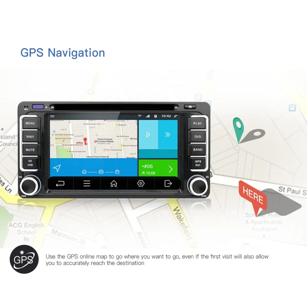 2G 32G 4 ядра 800*480 Экран 2 Din Android 7 1 автомобильный DVD для Toyota Rav4 Аудио Видео Стерео gps