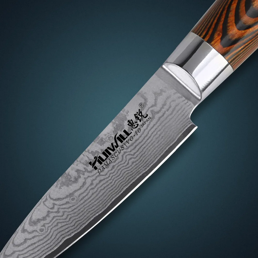 Японский кухонный нож шеф повара Huiwill 3 5 дюйма для очистки овощей инструмент