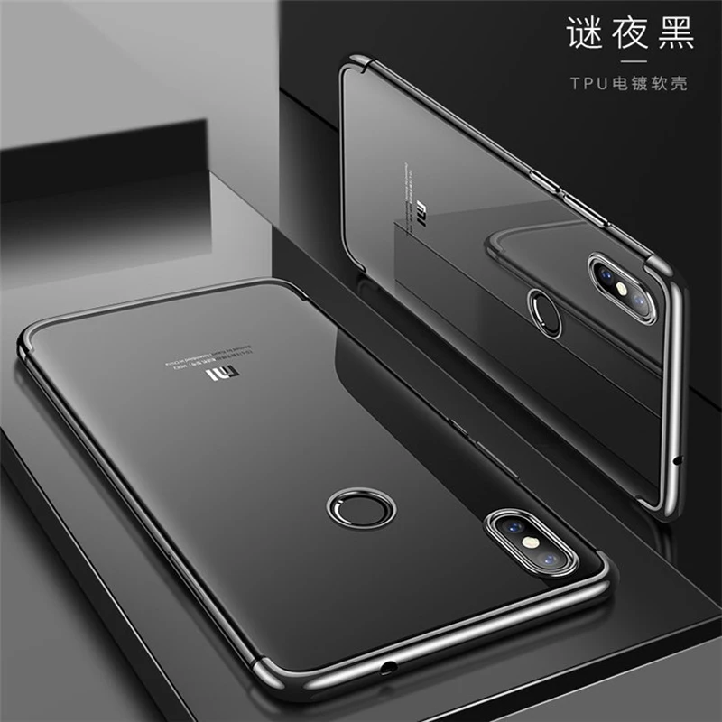 Transparent Plating Case For Xiaomi Redmi Note 5 Pro S2 Cover Ultra-Thin Soft TPU Note5 Phone #12 |