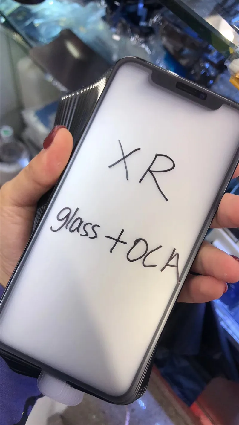 2 в 1 передний экран внешнее стекло Лен с ОСА сборе для iPhone X XR XS max Сенсорная панель