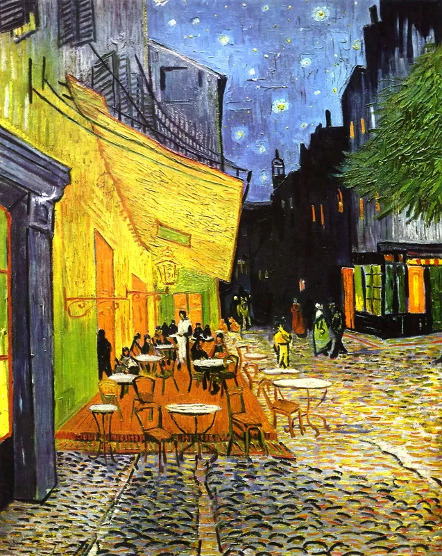 

Canvas Art Picture Print Painting Famous Van Gogh Oil Painting Reproduction Cafe Terrace at Night Wall Art Picture Home Decor
