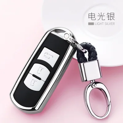 NewTPU автомобильный чехол для ключей Fob смарт Mazda 2 3 6 Atenza Axela CX 5 7 323 626 умный 2/3 брелок
