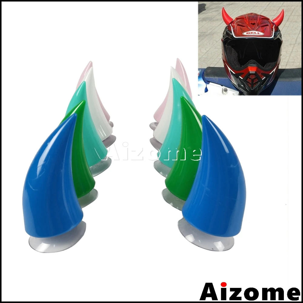 1x гоночный рога для мотокросса шлема вместительное украшение демонов мотоциклов