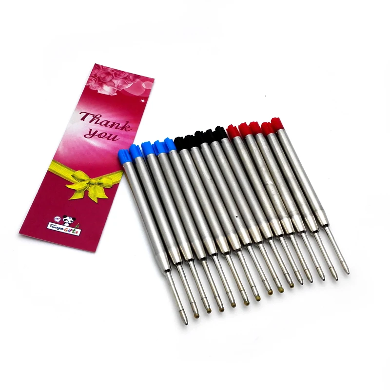 

Wholesale !! Ball point pen refill for Tactical pen 0.7mm 100pcs/lot blue and black , free shipping