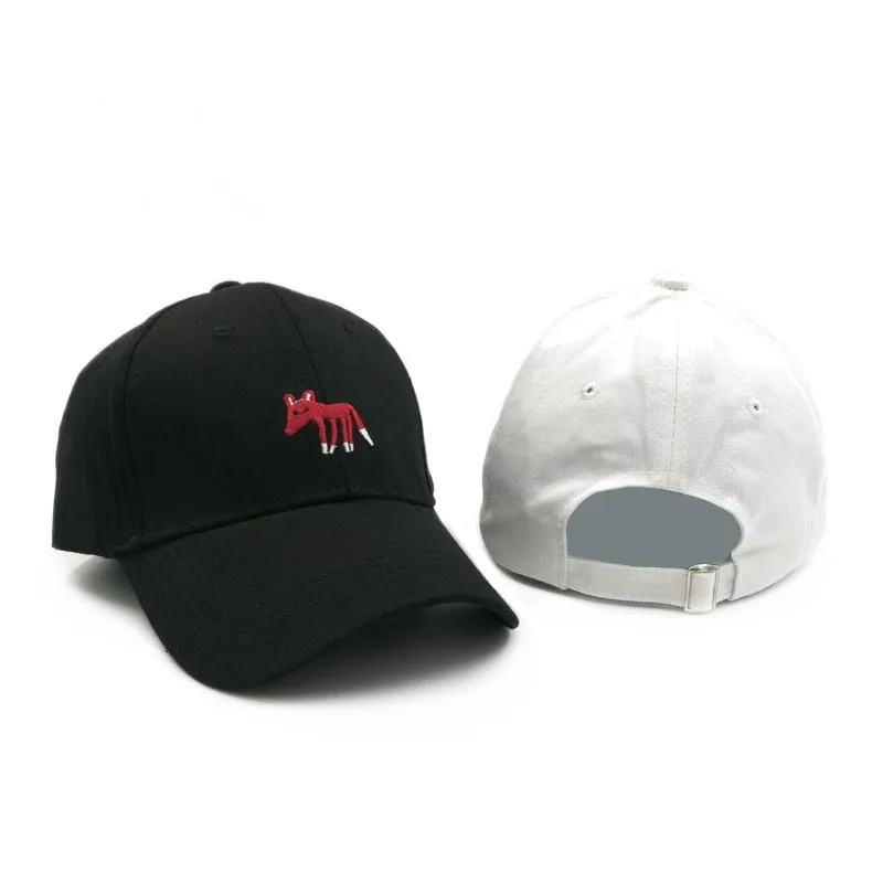 CHESSIECA 2018 милый маленький вышитой лисой Бейсбол Кепки Новая мода Snapback дикий шляпа