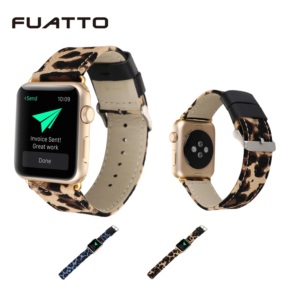 Новинка 2018 Леопардовый ремешок для телефона Apple Watch Iwatch 5 4 3 2 42 мм/38 мм | Наручные