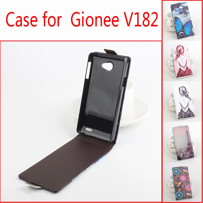 Gionee V182 Цвет картина флип вверх-вниз с крышкой защиты кожаный чехол для Fly IQ4403