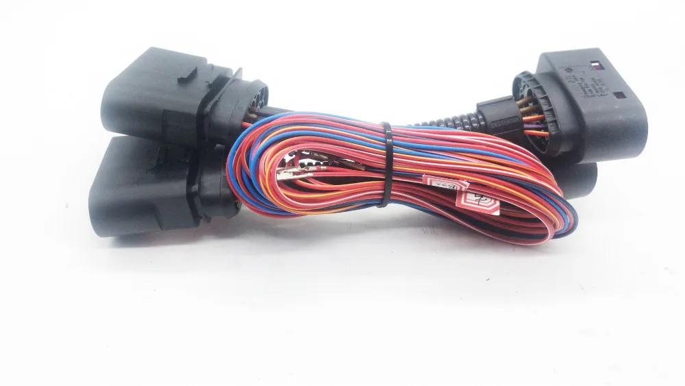 HID светодиодный фары 10-14 Pin конверсии линии обновления галогенные фары в ксенон светодиодный кабель адаптера для Octavia