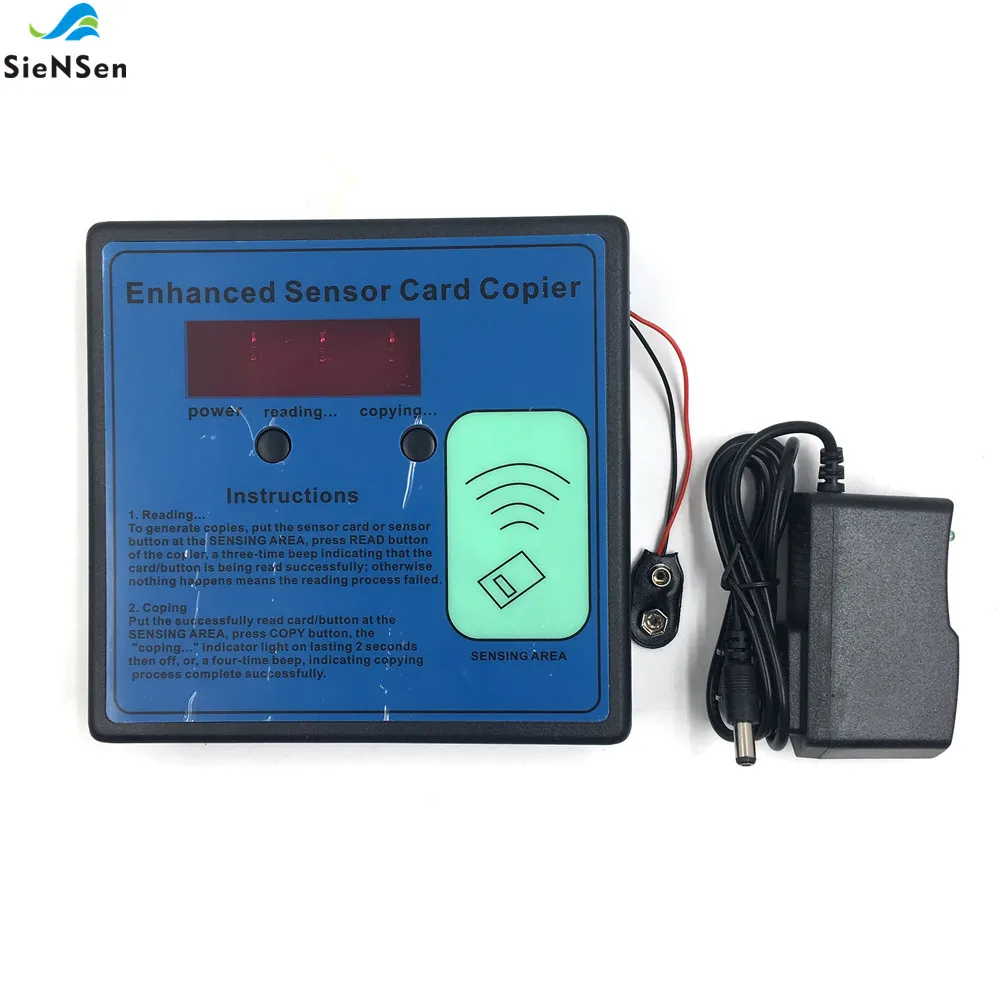 without card SieNSen доступ парковка член RF ic-считыватель ID EM Электрический дверной ключ дубликатор карты Расширенный сенсор копир с картами и бирками - Цвет: without card
