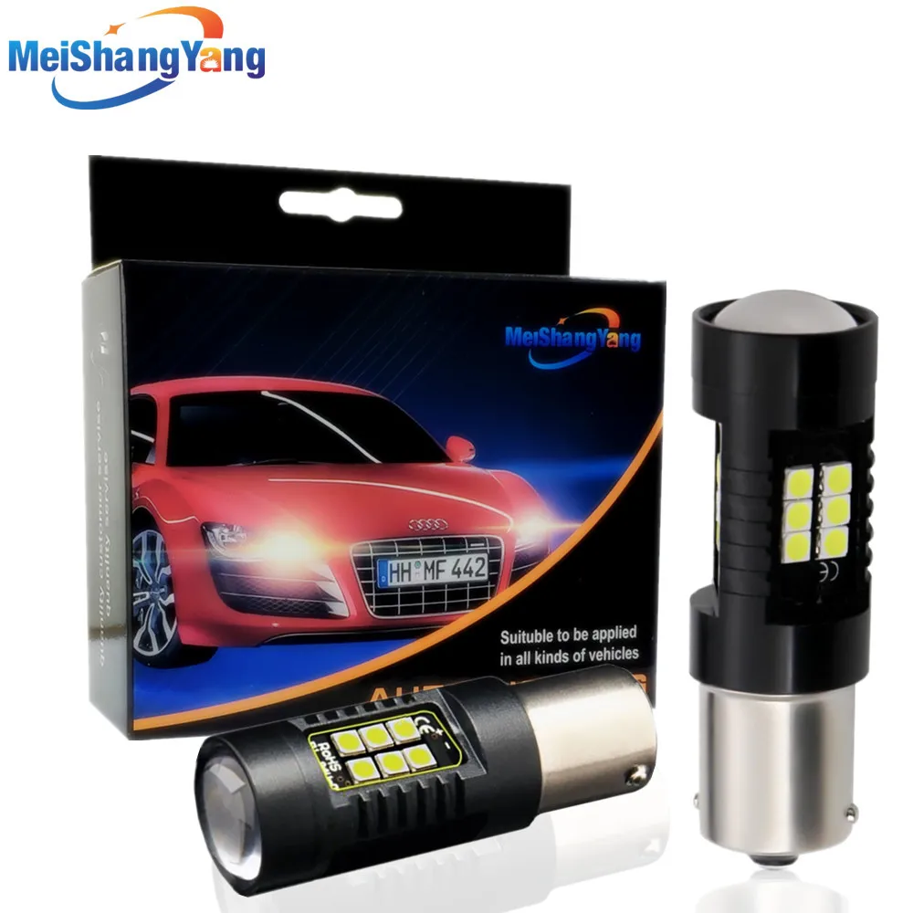 2 шт 1156 BA15S P21W светодиодный BAU15S PY21W BAY15D лампы 1157 P21/5 W R5W 21 3030SMD автомобильные
