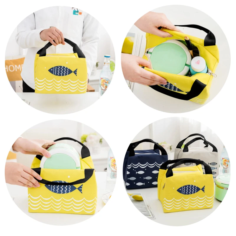 Портативная сумка для ланча с термоизоляцией безопасная холодной еды Теплые