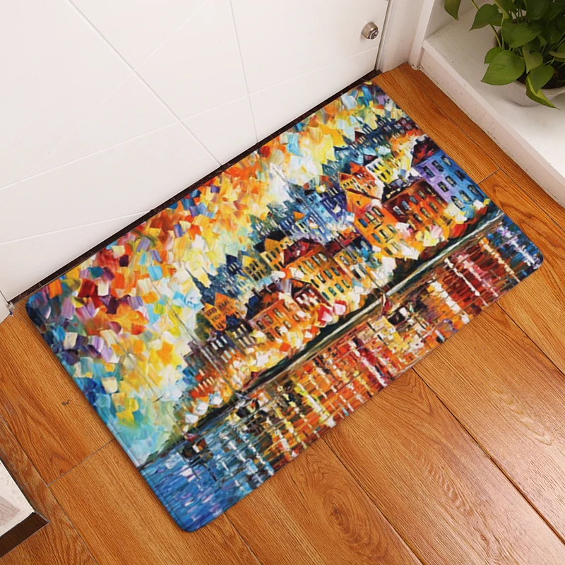 Новинка 2017 ковры с принтом ночного видения Нескользящие кухонные коврики для