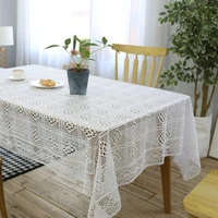 christmas tablecloth table cover handmade crochet transparent lace chic vintage crocheted table cloth wedding decor