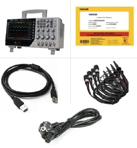 Hantek DSO4104B цифровой осциллограф настольный 100 МГц 4 канала USB PC lcd scopemeter