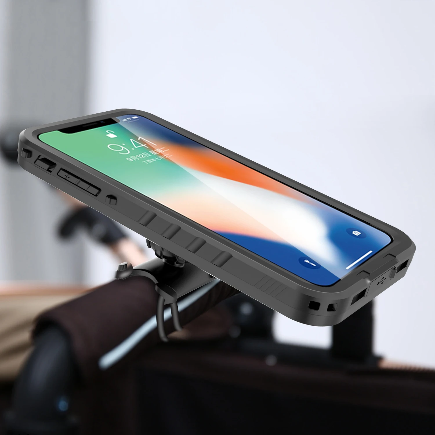 Крепление на велосипед для iPhone X XS 7 8 Plus, ударопрочный чехол, держатель для телефона, руль, люльки, защитный чехол
