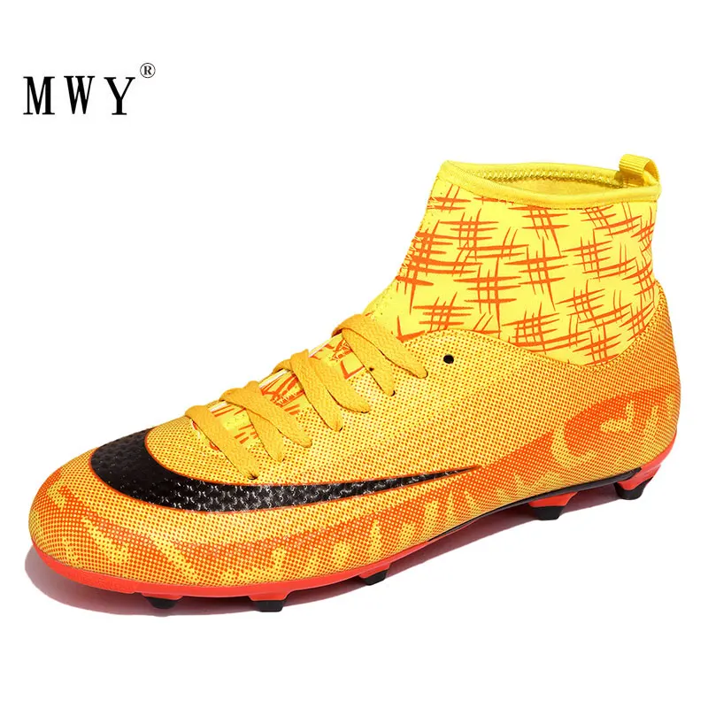 MWY уличные футбольные бутсы, футбольные бутсы для мужчин, Zapatos De Futbol, профессиональные мужские высокие бутсы, тренировочные спортивные кроссовки
