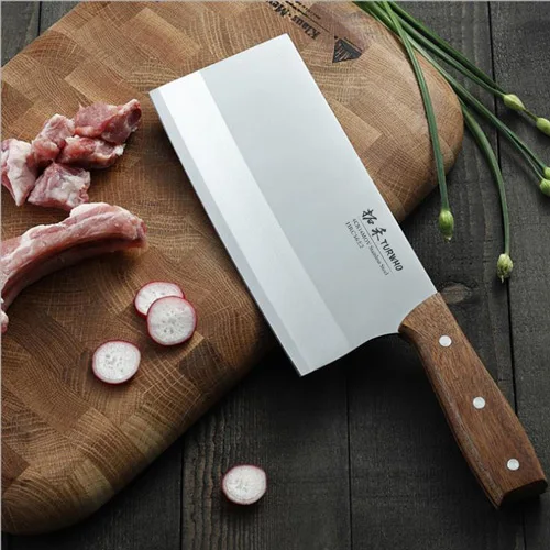Cleaver TURWHO 8 ''Высококачественный нож мясника кухонный нож из нержавеющей стали очень острый разделочный нож кухонный нож поварской нож - Цвет: Cleaver