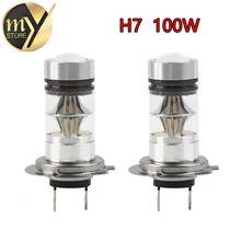 2x100 W H7 светодиодный лампы 12V~ 24V 360 градусов на чипах Cree для Противотуманные фары Дневные Фары Светильник светильник ing поиска Парковка-не подходит для головы светильник