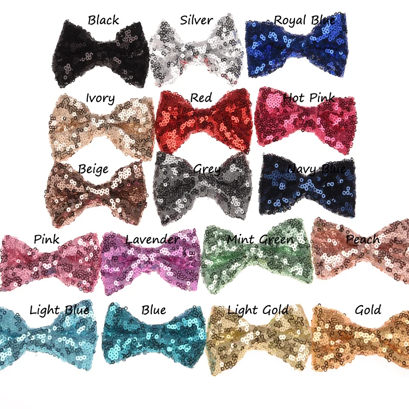 Бант для волос с блестками и бисером 8 шт.|fashion hair accessories|hair accessoriesbow sequined |