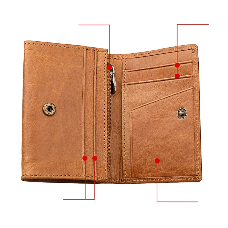 Кошелек HMILY женский из натуральной кожи тонкий бумажник с отделением для монет