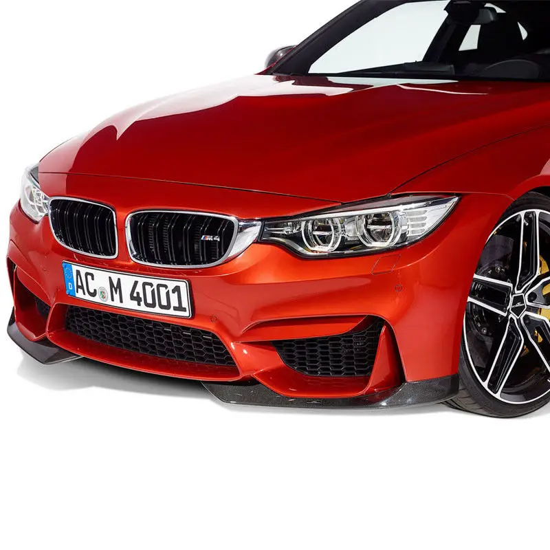 Сплиттер для губ из углеродного волокна BMW 3 4 Серии F80 F82 F83 M3 M4 2014 2018 AC Style|Обвесы| |