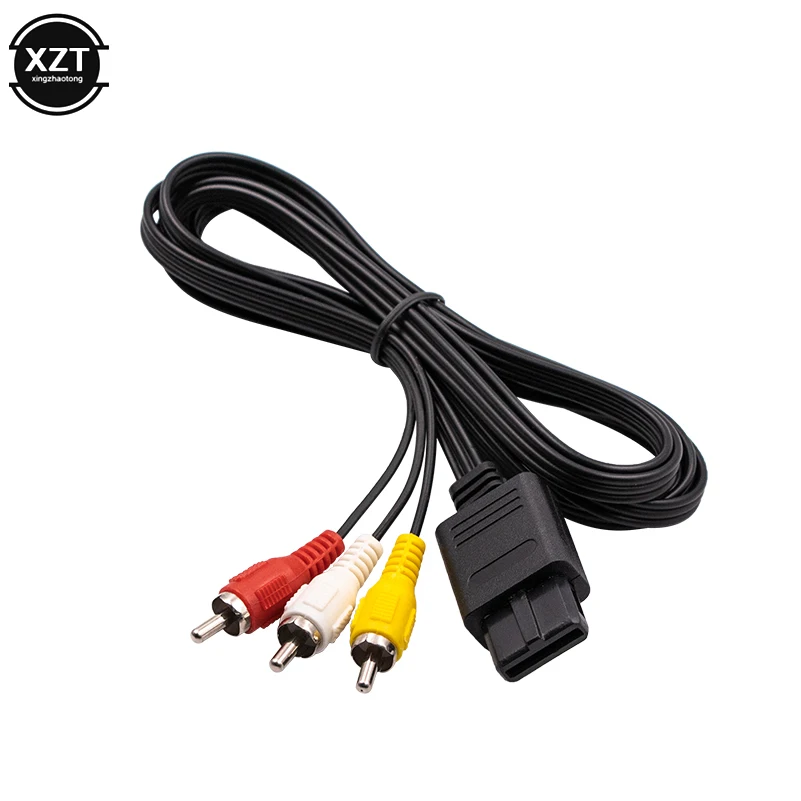 1 8 м AV TV RCA видео аудио кабель для SNES игровой куб nasud n64/64 SFC 2 аксессуар | Электроника