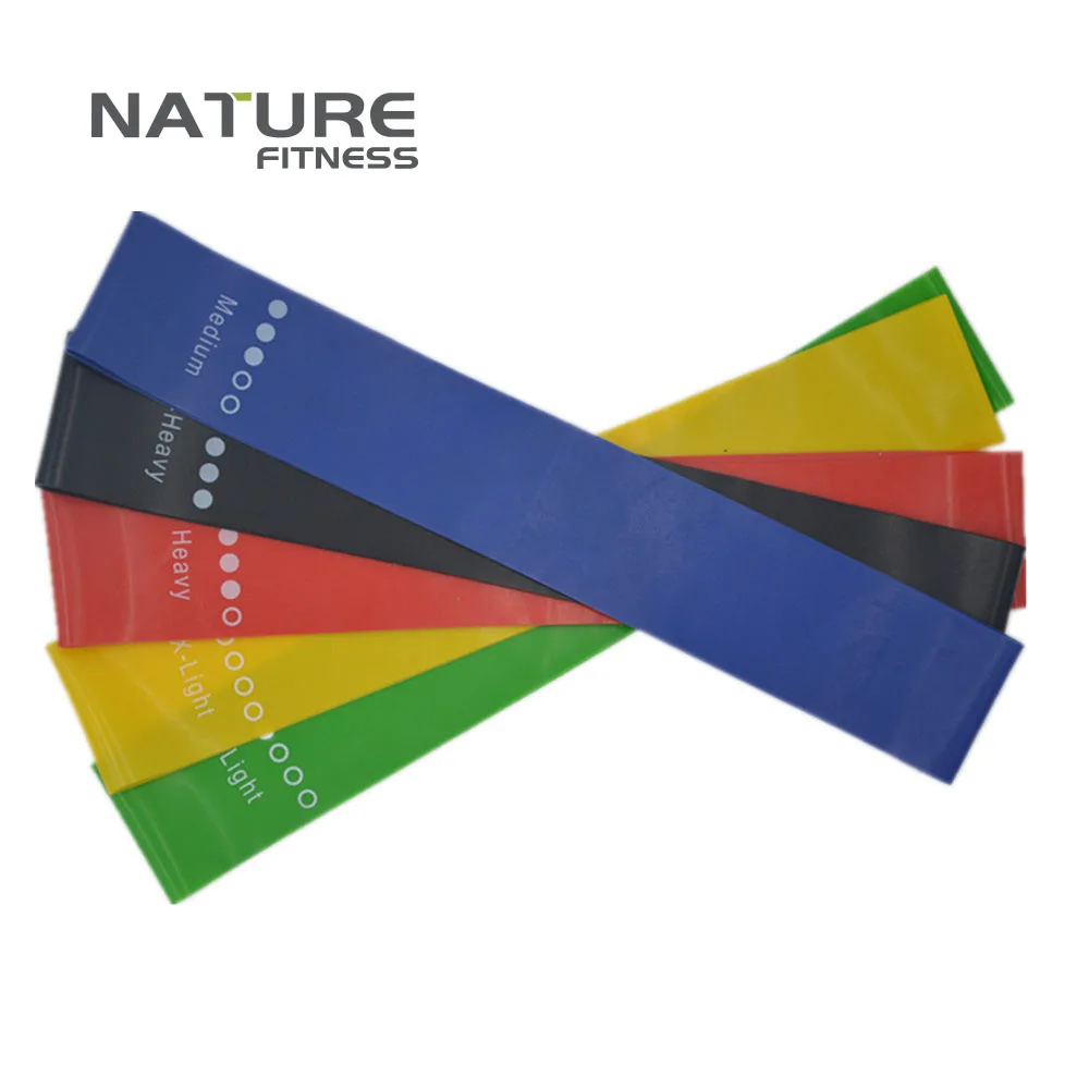 Set of 5 pcs Resistance Band Ring Yoga Bands Workout Stretching Exercises Gym Strength Training Pull Rubber Loops | Спорт и